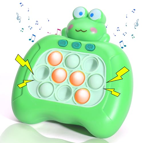 GFORI Fast Push-Spiel | Pop it-Spiel für Kinder | Fidget Toys | Interaktives Quick Push-Bubble-Spiel | Handheld-Puzzle Pop-it-Elektronisches Spiel für Kinder Erwachsene,das Stress abbaut(Frosch) von GFORI