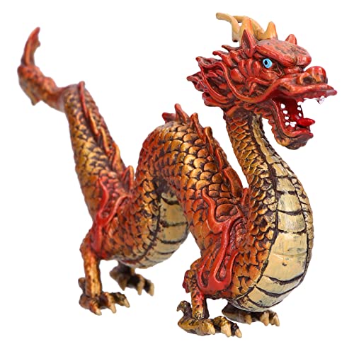 GFRGFH Chinesisches Drachenspielzeug, PVC, Robuste Simulation, Tiermodell, Ornament, Für Zuhause, Desktop, Bücherregal(Drachen) von GFRGFH