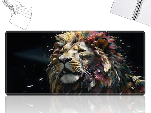 GFRGTFHYT Für MTG Playmat, Game Play Mat für MTG TCG 61 x 35,6 cm Sammelkarte Inked Game Playmats mit genähter glatter Gummi-Oberfläche, Kampfspiel, Spielmatten, Schreibtisch-Mauspad, Kunstlöwe GFRGTFHYT Für MTG Playmat, Game Play Mat für MTG TCG 61 x 35,6 cm Sammelkarte Inked Game Playmats mit genähter glatter Gummi-Oberfläche, Kampfspiel, Spielmatten, Schreibtisch-Mauspad, Kunstlöwe von GFRGTFHYT