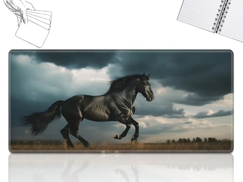 GFRGTFHYT for MTG Playmat, Game Play Mat for MTG TCG 61.0 cmx35.6 cm Trading Card Inked Game Playmats with Stitched Smooth Rubber Surface Battle Game Play Mats Desk Mousepad, Black Horse GFRGTFHYT for MTG Playmat, Game Play Mat for MTG TCG 61.0 cmx35.6 cm Trading Card Inked Game Playmats with Stitched Smooth Rubber Surface Battle Game Play Mats Desk Mousepad, Black Horse von GFRGTFHYT