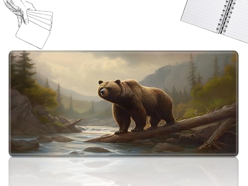 GFRGTFHYT for MTG Playmat, Game Play Mat for MTG TCG 61.0 cmx35.6 cm Trading Card Inked Game Playmats with Stitched Smooth Rubber Surface Battle Game Play Mats Desk Mousepad, Brown Bears in Forest GFRGTFHYT for MTG Playmat, Game Play Mat for MTG TCG 61.0 cmx35.6 cm Trading Card Inked Game Playmats with Stitched Smooth Rubber Surface Battle Game Play Mats Desk Mousepad, Brown Bears in Forest von GFRGTFHYT