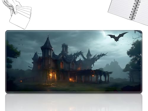 GFRGTFHYT for MTG Playmat, Game Play Mat for MTG TCG 61.0 cmx35.6 cm Trading Card Inked Game Playmats with Stitched Smooth Rubber Surface Battle Game Play Mats Desk Mousepad, Castle Bat GFRGTFHYT for MTG Playmat, Game Play Mat for MTG TCG 61.0 cmx35.6 cm Trading Card Inked Game Playmats with Stitched Smooth Rubber Surface Battle Game Play Mats Desk Mousepad, Castle Bat von GFRGTFHYT