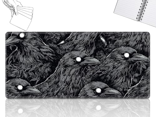 GFRGTFHYT for MTG Playmat, Game Play Mat for MTG TCG 61.0 cmx35.6 cm Trading Card Inked Game Playmats with Stitched Smooth Rubber Surface Battle Game Play Mats Desk Mousepad, Crow GFRGTFHYT for MTG Playmat, Game Play Mat for MTG TCG 61.0 cmx35.6 cm Trading Card Inked Game Playmats with Stitched Smooth Rubber Surface Battle Game Play Mats Desk Mousepad, Crow von GFRGTFHYT