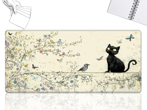 GFRGTFHYT for MTG Playmat, Game Play Mat for MTG TCG 61.0 cmx35.6 cm Trading Card Inked Game Playmats with Stitched Smooth Rubber Surface Battle Game Play Mats Desk Mousepad, Cute Black Cat GFRGTFHYT for MTG Playmat, Game Play Mat for MTG TCG 61.0 cmx35.6 cm Trading Card Inked Game Playmats with Stitched Smooth Rubber Surface Battle Game Play Mats Desk Mousepad, Cute Black Cat von GFRGTFHYT