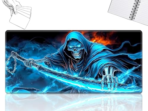 GFRGTFHYT for MTG Playmat, Game Play Mat for MTG TCG 61.0 cmx35.6 cm Trading Card Inked Game Playmats with Stitched Smooth Rubber Surface Battle Game Play Mats Desk Mousepad, Death Skull GFRGTFHYT for MTG Playmat, Game Play Mat for MTG TCG 61.0 cmx35.6 cm Trading Card Inked Game Playmats with Stitched Smooth Rubber Surface Battle Game Play Mats Desk Mousepad, Death Skull von GFRGTFHYT