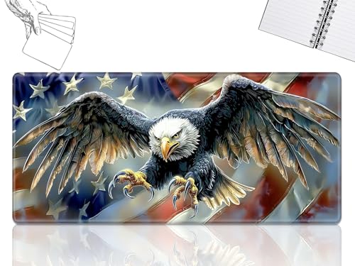 GFRGTFHYT for MTG Playmat, Game Play Mat for MTG TCG 61.0 cmx35.6 cm Trading Card Inked Game Playmats with Stitched Smooth Rubber Surface Battle Game Play Mats Desk Mousepad, Eagle American Flag GFRGTFHYT for MTG Playmat, Game Play Mat for MTG TCG 61.0 cmx35.6 cm Trading Card Inked Game Playmats with Stitched Smooth Rubber Surface Battle Game Play Mats Desk Mousepad, Eagle American Flag von GFRGTFHYT