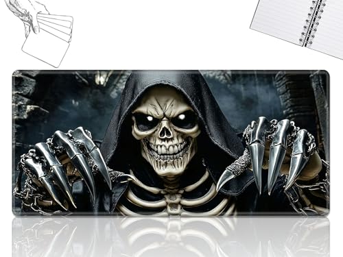 GFRGTFHYT for MTG Playmat, Game Play Mat for MTG TCG 61.0 cmx35.6 cm Trading Card Inked Game Playmats with Stitched Smooth Rubber Surface Battle Game Play Mats Desk Mousepad, Face Skull GFRGTFHYT for MTG Playmat, Game Play Mat for MTG TCG 61.0 cmx35.6 cm Trading Card Inked Game Playmats with Stitched Smooth Rubber Surface Battle Game Play Mats Desk Mousepad, Face Skull von GFRGTFHYT