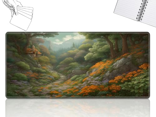 GFRGTFHYT for MTG Playmat, Game Play Mat for MTG TCG 61.0 cmx35.6 cm Trading Card Inked Game Playmats with Stitched Smooth Rubber Surface Battle Game Play Mats Desk Mousepad, Forest Art GFRGTFHYT for MTG Playmat, Game Play Mat for MTG TCG 61.0 cmx35.6 cm Trading Card Inked Game Playmats with Stitched Smooth Rubber Surface Battle Game Play Mats Desk Mousepad, Forest Art von GFRGTFHYT