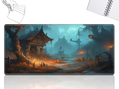 GFRGTFHYT for MTG Playmat, Game Play Mat for MTG TCG 61.0 cmx35.6 cm Trading Card Inked Game Playmats with Stitched Smooth Rubber Surface Battle Game Play Mats Desk Mousepad, Forest Halloween GFRGTFHYT for MTG Playmat, Game Play Mat for MTG TCG 61.0 cmx35.6 cm Trading Card Inked Game Playmats with Stitched Smooth Rubber Surface Battle Game Play Mats Desk Mousepad, Forest Halloween von GFRGTFHYT