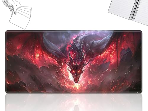 GFRGTFHYT for MTG Playmat, Game Play Mat for MTG TCG 61.0 cmx35.6 cm Trading Card Inked Game Playmats with Stitched Smooth Rubber Surface Battle Game Play Mats Desk Mousepad, I Dragon GFRGTFHYT for MTG Playmat, Game Play Mat for MTG TCG 61.0 cmx35.6 cm Trading Card Inked Game Playmats with Stitched Smooth Rubber Surface Battle Game Play Mats Desk Mousepad, I Dragon von GFRGTFHYT