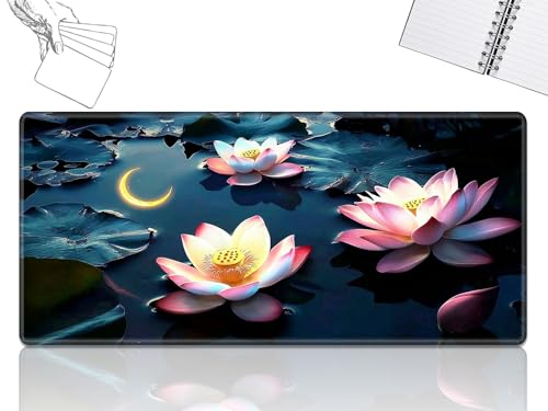 GFRGTFHYT for MTG Playmat, Game Play Mat for MTG TCG 61.0 cmx35.6 cm Trading Card Inked Game Playmats with Stitched Smooth Rubber Surface Battle Game Play Mats Desk Mousepad, Lotus Flowers GFRGTFHYT for MTG Playmat, Game Play Mat for MTG TCG 61.0 cmx35.6 cm Trading Card Inked Game Playmats with Stitched Smooth Rubber Surface Battle Game Play Mats Desk Mousepad, Lotus Flowers von GFRGTFHYT