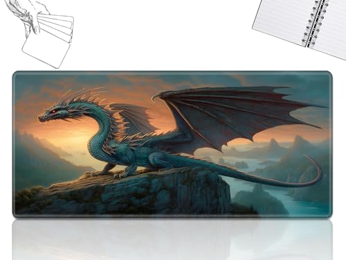 GFRGTFHYT for MTG Playmat, Game Play Mat for MTG TCG 61.0 cmx35.6 cm Trading Card Inked Game Playmats with Stitched Smooth Rubber Surface Battle Game Play Mats Desk Mousepad, M Dragon GFRGTFHYT for MTG Playmat, Game Play Mat for MTG TCG 61.0 cmx35.6 cm Trading Card Inked Game Playmats with Stitched Smooth Rubber Surface Battle Game Play Mats Desk Mousepad, M Dragon von GFRGTFHYT