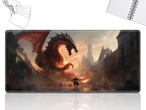 GFRGTFHYT for MTG Playmat, Game Play Mat for MTG TCG 61.0 cmx35.6 cm Trading Card Inked Game Playmats with Stitched Smooth Rubber Surface Battle Game Play Mats Desk Mousepad, N Dragon GFRGTFHYT for MTG Playmat, Game Play Mat for MTG TCG 61.0 cmx35.6 cm Trading Card Inked Game Playmats with Stitched Smooth Rubber Surface Battle Game Play Mats Desk Mousepad, N Dragon von GFRGTFHYT