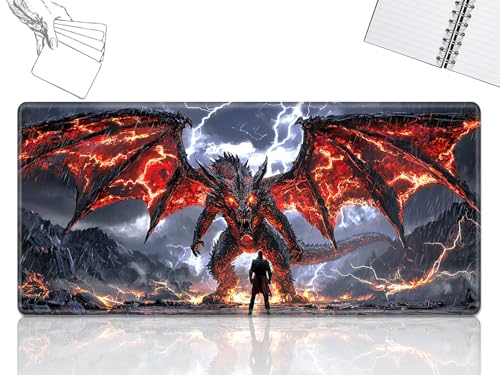 GFRGTFHYT for MTG Playmat, Game Play Mat for MTG TCG 61.0 cmx35.6 cm Trading Card Inked Game Playmats with Stitched Smooth Rubber Surface Battle Game Play Mats Desk Mousepad, O Dragon GFRGTFHYT for MTG Playmat, Game Play Mat for MTG TCG 61.0 cmx35.6 cm Trading Card Inked Game Playmats with Stitched Smooth Rubber Surface Battle Game Play Mats Desk Mousepad, O Dragon von GFRGTFHYT