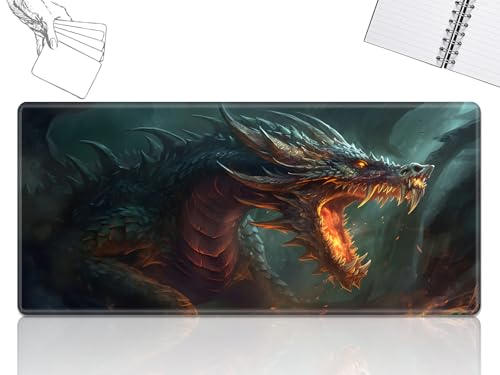 GFRGTFHYT for MTG Playmat, Game Play Mat for MTG TCG 61.0 cmx35.6 cm Trading Card Inked Game Playmats with Stitched Smooth Rubber Surface Battle Game Play Mats Desk Mousepad, P Dragon GFRGTFHYT for MTG Playmat, Game Play Mat for MTG TCG 61.0 cmx35.6 cm Trading Card Inked Game Playmats with Stitched Smooth Rubber Surface Battle Game Play Mats Desk Mousepad, P Dragon von GFRGTFHYT