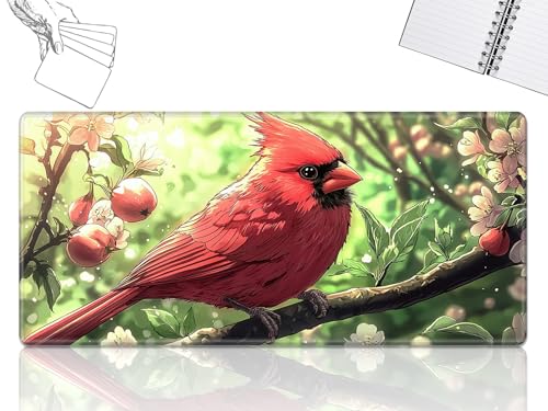 GFRGTFHYT for MTG Playmat, Game Play Mat for MTG TCG 61.0 cmx35.6 cm Trading Card Inked Game Playmats with Stitched Smooth Rubber Surface Battle Game Play Mats Desk Mousepad, Red Cardinal Bird GFRGTFHYT for MTG Playmat, Game Play Mat for MTG TCG 61.0 cmx35.6 cm Trading Card Inked Game Playmats with Stitched Smooth Rubber Surface Battle Game Play Mats Desk Mousepad, Red Cardinal Bird von GFRGTFHYT