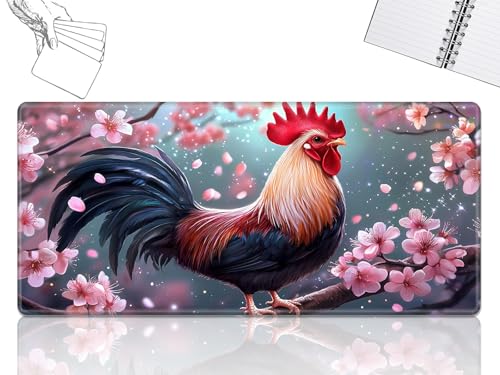 GFRGTFHYT for MTG Playmat, Game Play Mat for MTG TCG 61.0 cmx35.6 cm Trading Card Inked Game Playmats with Stitched Smooth Rubber Surface Battle Game Play Mats Desk Mousepad, Rooster Oriental Cherry GFRGTFHYT for MTG Playmat, Game Play Mat for MTG TCG 61.0 cmx35.6 cm Trading Card Inked Game Playmats with Stitched Smooth Rubber Surface Battle Game Play Mats Desk Mousepad, Rooster Oriental Cherry von GFRGTFHYT