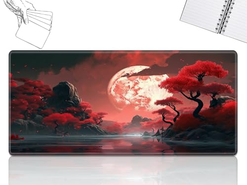 GFRGTFHYT for MTG Playmat, Game Play Mat for MTG TCG 61.0 cmx35.6 cm Trading Card Inked Game Playmats with Stitched Smooth Rubber Surface Battle Game Play Mats Desk Mousepad, Secrets Moon Blood GFRGTFHYT for MTG Playmat, Game Play Mat for MTG TCG 61.0 cmx35.6 cm Trading Card Inked Game Playmats with Stitched Smooth Rubber Surface Battle Game Play Mats Desk Mousepad, Secrets Moon Blood von GFRGTFHYT