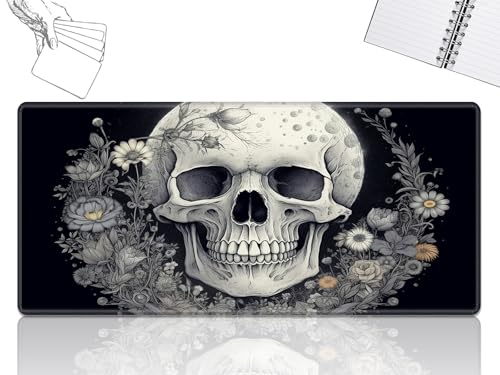 GFRGTFHYT for MTG Playmat, Game Play Mat for MTG TCG 61.0 cmx35.6 cm Trading Card Inked Game Playmats with Stitched Smooth Rubber Surface Battle Game Play Mats Desk Mousepad, Skull Floral GFRGTFHYT for MTG Playmat, Game Play Mat for MTG TCG 61.0 cmx35.6 cm Trading Card Inked Game Playmats with Stitched Smooth Rubber Surface Battle Game Play Mats Desk Mousepad, Skull Floral von GFRGTFHYT