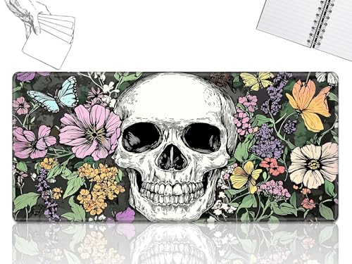 GFRGTFHYT for MTG Playmat, Game Play Mat for MTG TCG 61.0 cmx35.6 cm Trading Card Inked Game Playmats with Stitched Smooth Rubber Surface Battle Game Play Mats Desk Mousepad, Skull Flowers GFRGTFHYT for MTG Playmat, Game Play Mat for MTG TCG 61.0 cmx35.6 cm Trading Card Inked Game Playmats with Stitched Smooth Rubber Surface Battle Game Play Mats Desk Mousepad, Skull Flowers von GFRGTFHYT