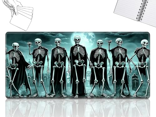 GFRGTFHYT for MTG Playmat, Game Play Mat for MTG TCG 61.0 cmx35.6 cm Trading Card Inked Game Playmats with Stitched Smooth Rubber Surface Battle Game Play Mats Desk Mousepad, Skull Human Skeleton GFRGTFHYT for MTG Playmat, Game Play Mat for MTG TCG 61.0 cmx35.6 cm Trading Card Inked Game Playmats with Stitched Smooth Rubber Surface Battle Game Play Mats Desk Mousepad, Skull Human Skeleton von GFRGTFHYT
