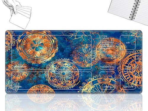 Playmat für MTG-Karten Spielmatte mit rutschfester Gummiunterseite, genähte Feldregeln, Zonen, Spielmatte, Schreibtischmatten mit Kunstmandragora, Größe 61 x 35,6 cm, Mauspad für MTG TCG Kartenspiel Playmat für MTG-Karten Spielmatte mit rutschfester Gummiunterseite, genähte Feldregeln, Zonen, Spielmatte, Schreibtischmatten mit Kunstmandragora, Größe 61 x 35,6 cm, Mauspad für MTG TCG Kartenspiel von GFRGTFHYT