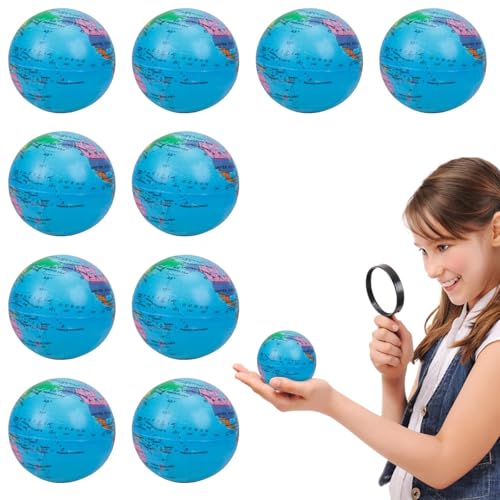 10 Stück Stressball Globus Klein Antistressball Weltkugel Knautschball Weltkarte knetball Stress Relief knetball für Kinder Erwachsene Spiele Ausbildung Stresserleichterung 10 Stück Stressball Globus Klein Antistressball Weltkugel Knautschball Weltkarte knetball Stress Relief knetball für Kinder Erwachsene Spiele Ausbildung Stresserleichterung von GFTCGK