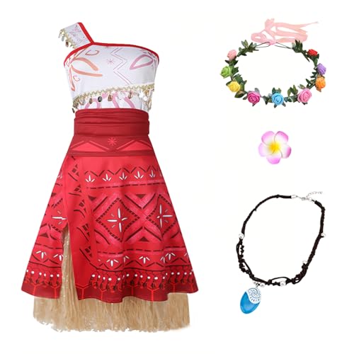 GFTYBCST Prinzessinnenkleid für Damen, Ozean, Abenteuer, Prinzessinnen-Kostüm, Verkleidung, Halloween, Cosplay, Outfit mit Zubehör, Rot, Größe XXL GFTYBCST Prinzessinnenkleid für Damen, Ozean, Abenteuer, Prinzessinnen-Kostüm, Verkleidung, Halloween, Cosplay, Outfit mit Zubehör, Rot, Größe XXL von GFTYBCST
