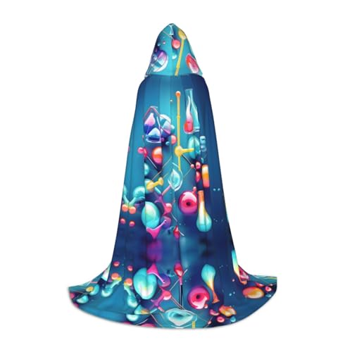 GFXEDSAH Abstrakter Umhang mit Kapuze und 3D-Druck, mittelalterlicher Umhang mit bequemer Kapuze, perfekt für Rollenspiele und Partys GFXEDSAH Abstrakter Umhang mit Kapuze und 3D-Druck, mittelalterlicher Umhang mit bequemer Kapuze, perfekt für Rollenspiele und Partys von GFXEDSAH