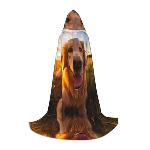 GFXEDSAH Kapuzenumhang mit Hundeaufdruck, mittelalterlicher Umhang mit bequemer Kapuze, perfekt für Rollenspiele und Partys GFXEDSAH Kapuzenumhang mit Hundeaufdruck, mittelalterlicher Umhang mit bequemer Kapuze, perfekt für Rollenspiele und Partys von GFXEDSAH