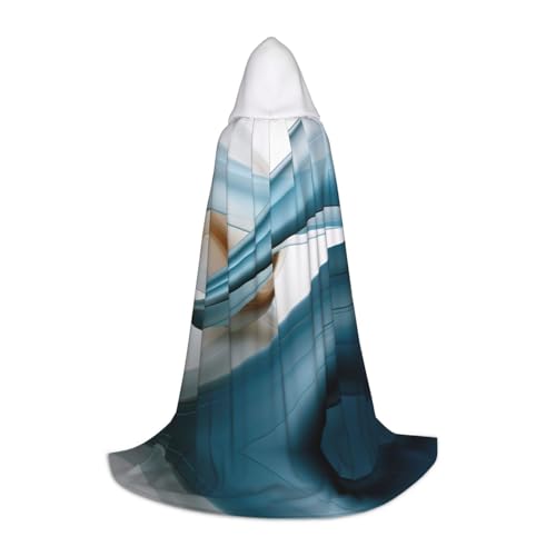 GFXEDSAH Kapuzenumhang mit Serpentinen-Druck, mittelalterlicher Umhang mit bequemer Kapuze, perfekt für Rollenspiele und Partys GFXEDSAH Kapuzenumhang mit Serpentinen-Druck, mittelalterlicher Umhang mit bequemer Kapuze, perfekt für Rollenspiele und Partys von GFXEDSAH