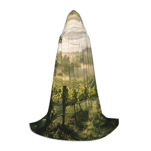 GFXEDSAH Kapuzenumhang mit Trauben-Druck, mittelalterlicher Umhang mit bequemer Kapuze, perfekt für Rollenspiele und Partys GFXEDSAH Kapuzenumhang mit Trauben-Druck, mittelalterlicher Umhang mit bequemer Kapuze, perfekt für Rollenspiele und Partys von GFXEDSAH