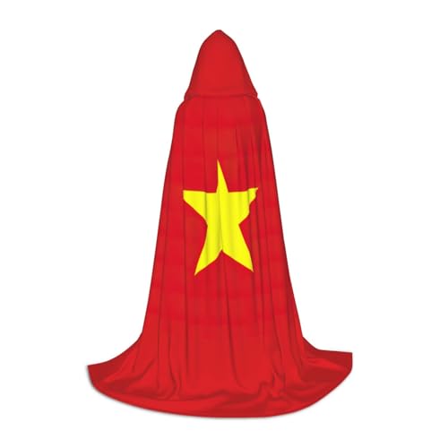 GFXEDSAH Umhang mit vietnamesischer Flagge, mittelalterlicher Umhang mit bequemer Kapuze, perfekt für Rollenspiele und Partys GFXEDSAH Umhang mit vietnamesischer Flagge, mittelalterlicher Umhang mit bequemer Kapuze, perfekt für Rollenspiele und Partys von GFXEDSAH