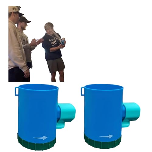 GGGOAJVB 2 Stück Explodierende Shotgun Roulette Trinkspiel Set - Federbelastete Beer Blast Challenge mit 6 wiederverwendbaren Muscheln - Das ultimative Junggesellenabschied, Camping, Bar Party Zubehör von GGGOAJVB