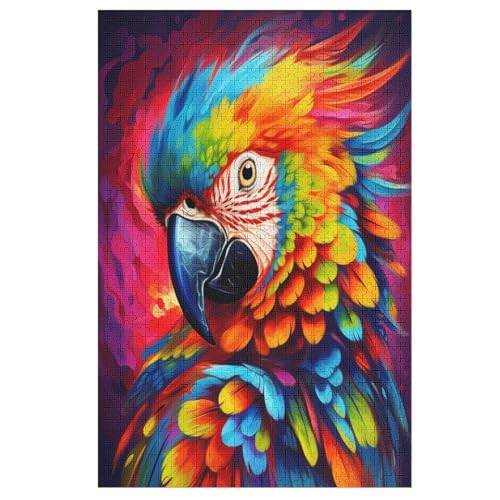 1000 Teile Puzzle Für Jugendliche,Papagei Puzzles,Erwachsenenpuzzle,Holzpuzzles,Dekompressionsspiel,Spielzeugpuzzles （78×53cm） von GGJJTT