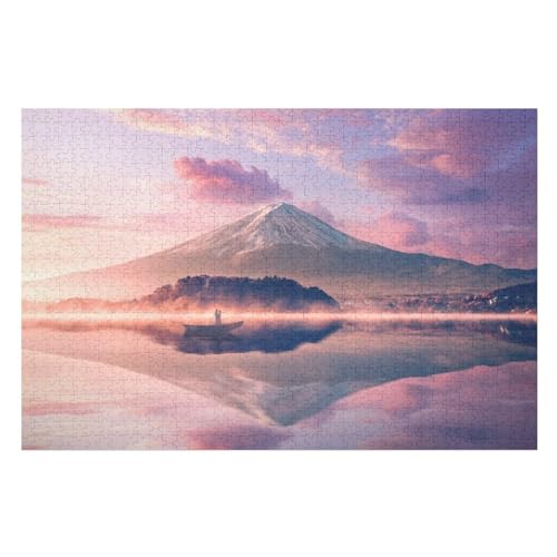 1000 Teile Puzzle Für Jungen Und Mädchen, Standard-Puzzles, Japan Berg Fuji -Puzzles, Familienspiele, （75×50cm） von GGJJTT