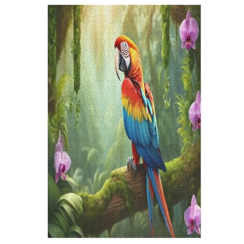 1000 Teile Puzzle Für Jungen Und Mädchen, Standard-Puzzles, Papagei -Puzzles, Familienspiele, （78×53cm） von GGJJTT