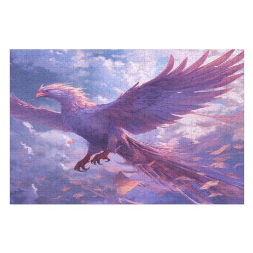 1000 Teile Puzzle Für Jungen Und Mädchen, Standard-Puzzles, Phönix -Puzzles, Familienspiele, （75×50cm） von GGJJTT