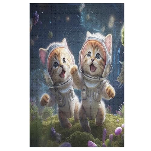 1000-teiliges Puzzle Für Erwachsene, Cute Katze -Puzzles, Dekompressionsspiel, Spielzeugpuzzles, Geburtstagsgeschenke 78×53cm 1000-teiliges Puzzle Für Erwachsene, Cute Katze -Puzzles, Dekompressionsspiel, Spielzeugpuzzles, Geburtstagsgeschenke 78×53cm von GGJJTT