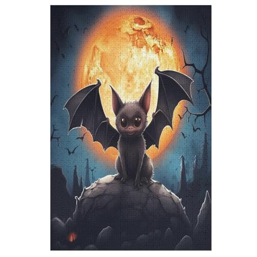 1000-teiliges Puzzle Für Erwachsene, Fledermaus -Puzzles, Dekompressionsspiel, Spielzeugpuzzles, Geburtstagsgeschenke 78×53cm 1000-teiliges Puzzle Für Erwachsene, Fledermaus -Puzzles, Dekompressionsspiel, Spielzeugpuzzles, Geburtstagsgeschenke 78×53cm von GGJJTT