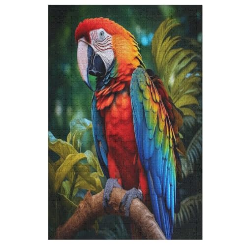 1000-teiliges Puzzle Für Erwachsene, Papagei -Puzzle, Dekompressionsspiel, Spielzeugpuzzles, Geburtstagsgeschenke （78×53cm） von GGJJTT