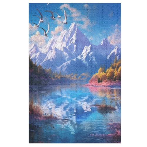 1000-teiliges Puzzle Für Erwachsene, Seen und schneebedeckte Berge Holzpuzzle, Gehirn-Herausforderung,Puzzles Spielzeugspiel 78×53cm 1000-teiliges Puzzle Für Erwachsene, Seen und schneebedeckte Berge Holzpuzzle, Gehirn-Herausforderung,Puzzles Spielzeugspiel 78×53cm von GGJJTT