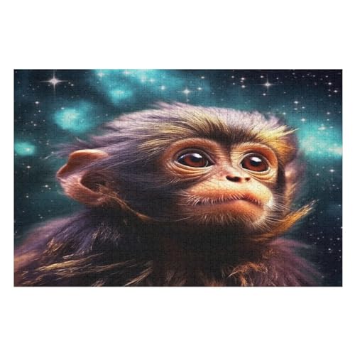 AFFE Holzpuzzle 1000 Teile,Puzzles Für Erwachsene, Impossible Puzzle, Kinder Legespiel 75×50cm von GGJJTT
