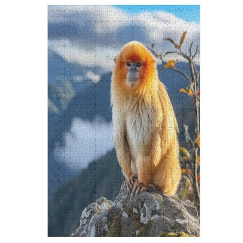 AFFE -Puzzle, 1000 Teile,Holzpuzzle Für Erwachsene Kinder, Lustiges Spielzeug, Denkspiel, Bildungsspiel, 78×53cm AFFE -Puzzle, 1000 Teile,Holzpuzzle Für Erwachsene Kinder, Lustiges Spielzeug, Denkspiel, Bildungsspiel, 78×53cm von GGJJTT
