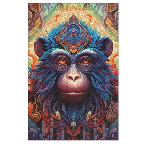 AFFE -Puzzle, 1000 Teile,Holzpuzzle Für Erwachsene Kinder, Lustiges Spielzeug, Denkspiel, Bildungsspiel, 78×53cm AFFE -Puzzle, 1000 Teile,Holzpuzzle Für Erwachsene Kinder, Lustiges Spielzeug, Denkspiel, Bildungsspiel, 78×53cm von GGJJTT