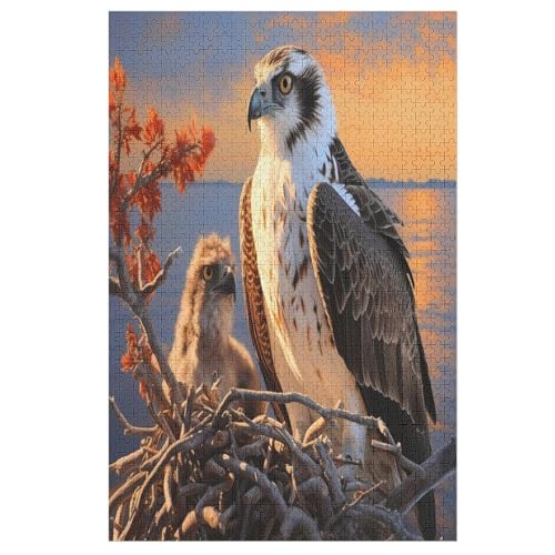 Adler 1000 Teile Puzzles Für Erwachsene, Impossible Puzzle, Geschicklichkeitsspiel Für Die Ganze Familie, Kinder Holzpuzzle 78×53cm Adler 1000 Teile Puzzles Für Erwachsene, Impossible Puzzle, Geschicklichkeitsspiel Für Die Ganze Familie, Kinder Holzpuzzle 78×53cm von GGJJTT