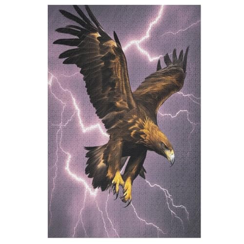 Adler Holzpuzzle 1000 Teile Klassische Puzzles Erwachsene Kinder Puzzle DIY Kit Holzspielzeug Einzigartiges Geschenk 78×53cm Adler Holzpuzzle 1000 Teile Klassische Puzzles Erwachsene Kinder Puzzle DIY Kit Holzspielzeug Einzigartiges Geschenk 78×53cm von GGJJTT