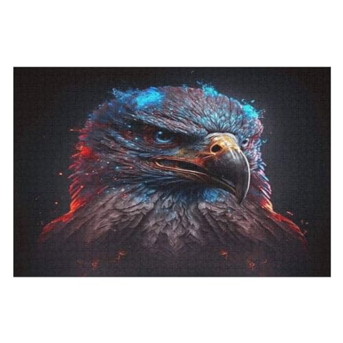 Adler Holzpuzzle Für Erwachsene Teenager Stress Abbauen Familien-Puzzlespiel Poster 1000-teiliges Puzzle Kinder Lernspiel 75×50cm Adler Holzpuzzle Für Erwachsene Teenager Stress Abbauen Familien-Puzzlespiel Poster 1000-teiliges Puzzle Kinder Lernspiel 75×50cm von GGJJTT