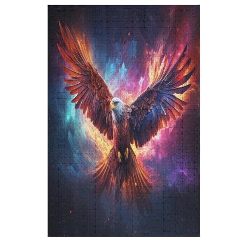 Adler-Puzzlespiel Aus Holz, 1000 Puzzleteile, Kreatives Puzzle Für Teenager Und Erwachsene, Kreatives Spielzeug, Puzzles, 78×53cm von GGJJTT