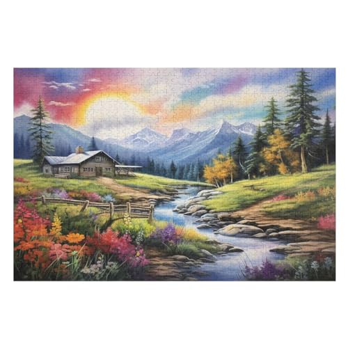 Alpine Gelassenheit Puzzles Für Erwachsene, 1000-teiliges Holzpuzzle, Geeignet Für Kinder Ab 12 Jahren, Die Pädagogische Puzzle Lernen 75×50cm Alpine Gelassenheit Puzzles Für Erwachsene, 1000-teiliges Holzpuzzle, Geeignet Für Kinder Ab 12 Jahren, Die Pädagogische Puzzle Lernen 75×50cm von GGJJTT